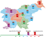 Infografika: Odpadna hrana na prebivalca po statističnih regijah, Slovenija, 2015. Viri: SURS, ARSO, MOP. © SURS.