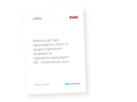 Analiza vrzeli med zakonodajnimi trznimi in drugimi trajnostnimi zahtevami ter trajnostnim poslovanjem SZ Infrastruktura d.o.o