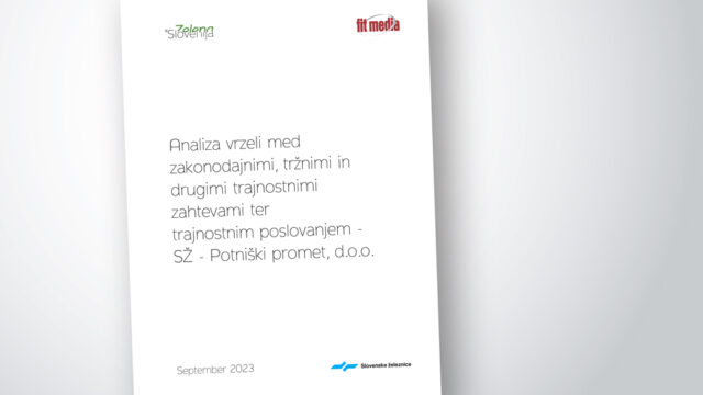 Analiza vrzeli med zakonodajnimi trznimi in drugimi trajnostnimi zahtevami ter trajnostnim poslovanjem SZ Potniski promet d.o.o. naslovna